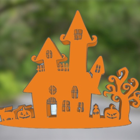 Häuser für Halloween, fertig oder Silikonform