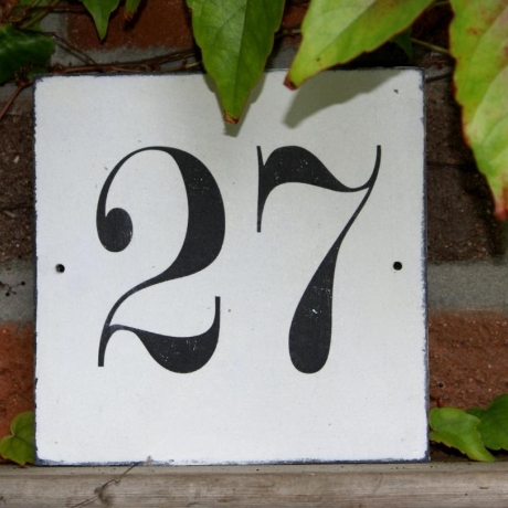 Schild Hausnummer  nach Wunsch Shabby