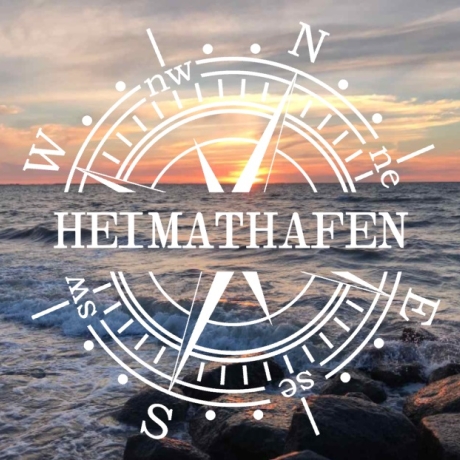 Aufkleber Kompass Heimathafen 70cm - 120cm