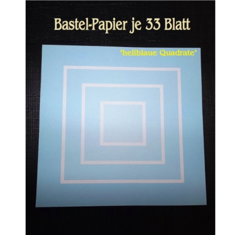 Origami-Papier Faltpapier 15x15 cm 33 Blatt Hellblau Faltsterne 