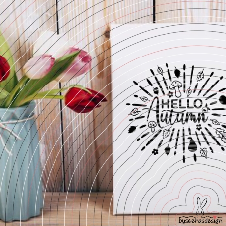 Hello Autumn Plotterdatei SVG DXF