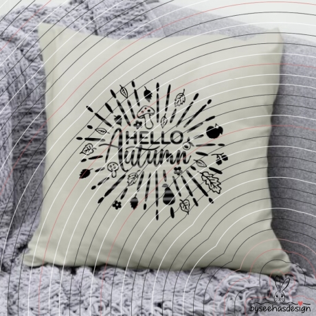 Hello Autumn Plotterdatei SVG DXF