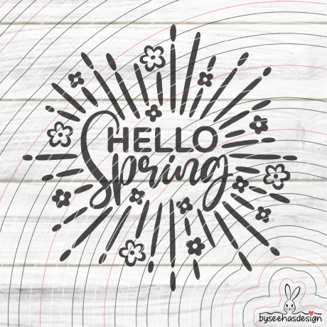 Hello Spring Plotterdatei SVG DXF