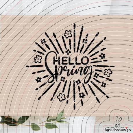 Hello Spring Plotterdatei SVG DXF