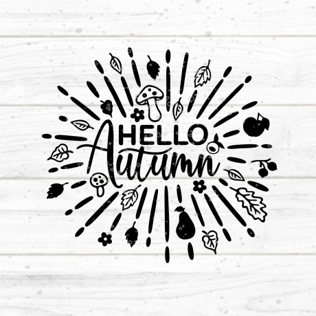 Hello Autumn Plotterdatei SVG DXF FCM