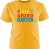 Kinder Kurzarm T-Shirt bedruckt mit HELLO KINDERGARTEN