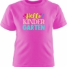 Kinder Kurzarm T-Shirt bedruckt mit HELLO KINDERGARTEN
