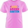 Kinder Kurzarm T-Shirt bedruckt mit HELLO KINDERGARTEN