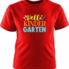 Kinder Kurzarm T-Shirt bedruckt mit HELLO KINDERGARTEN