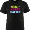 Kinder Kurzarm T-Shirt bedruckt mit HELLO KINDERGARTEN