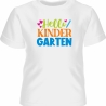 Kinder Kurzarm T-Shirt bedruckt mit HELLO KINDERGARTEN