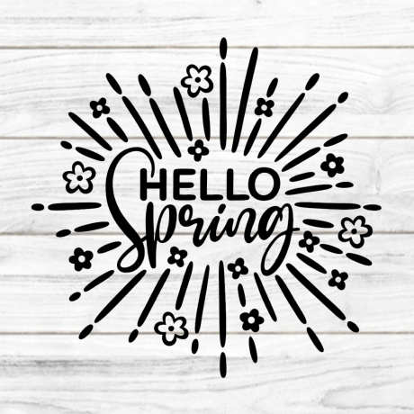 Hello Spring Plotterdatei SVG DXF FCM