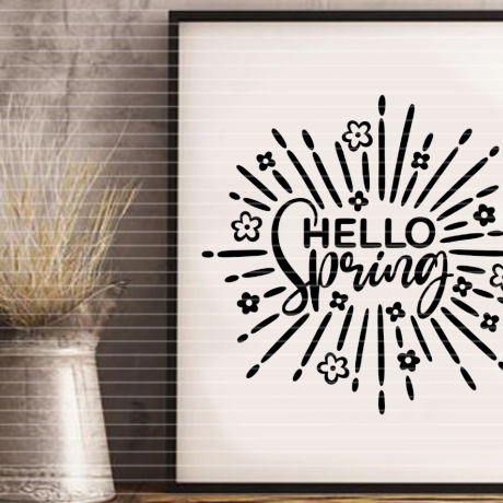 Hello Spring Plotterdatei SVG DXF FCM