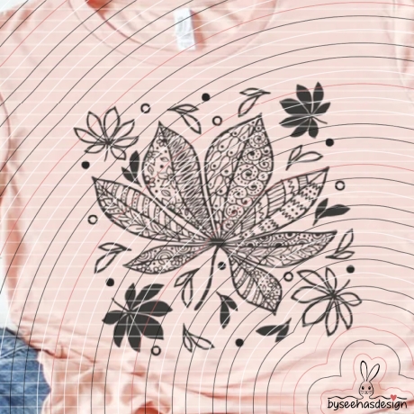 Herbst Blätter Plotterdatei SVG DXF 