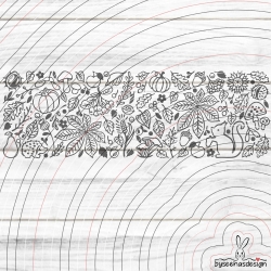 Herbst Deko Band Plotterdatei SVG DXF