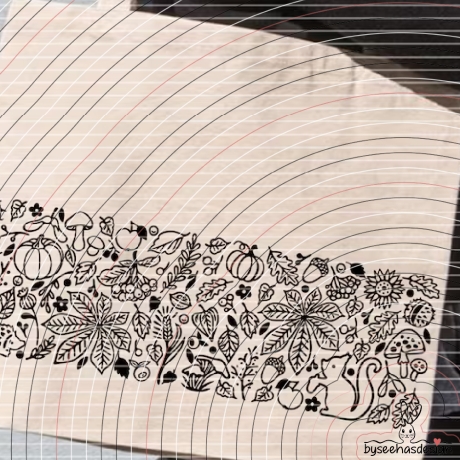 Herbst Deko Band Plotterdatei SVG DXF