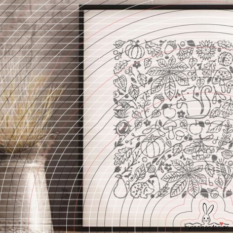 Herbst Deko Band Plotterdatei SVG DXF
