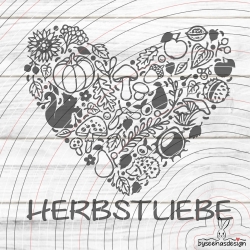 Herbst Herz Plotterdatei SVG DXF