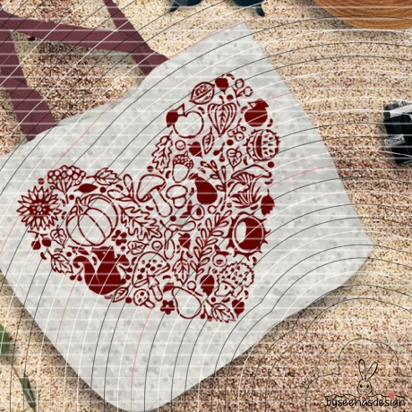 Herbst Herz Plotterdatei SVG DXF