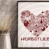 Herbst Herz Plotterdatei SVG DXF