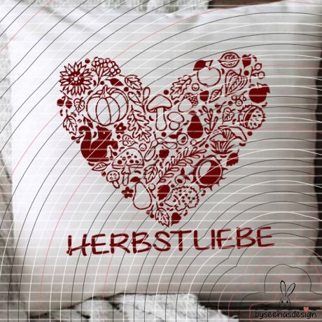 Herbst Herz Plotterdatei SVG DXF