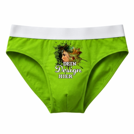 Herren Slip personalisiert mit deinem Wunschmotiv, Wunschtext