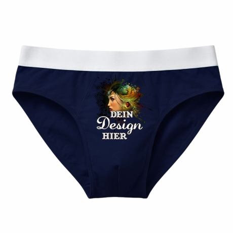 Herren Slip personalisiert mit deinem Wunschmotiv, Wunschtext