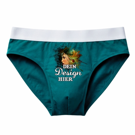 Herren Slip personalisiert mit deinem Wunschmotiv, Wunschtext
