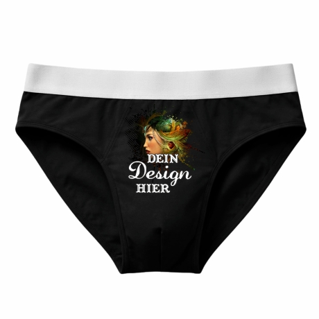 Herren Slip personalisiert mit deinem Wunschmotiv, Wunschtext