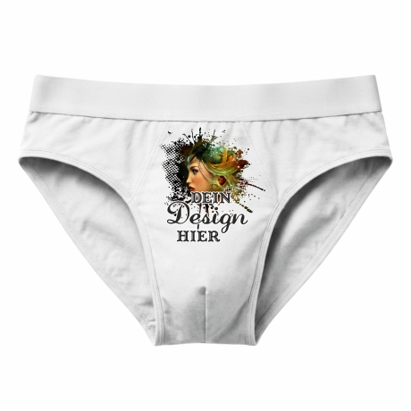 Herren Slip personalisiert mit deinem Wunschmotiv, Wunschtext
