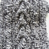 Herrenschal in schwarz-grau mit 3 Zöpfen handgestrickt
