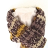 Herrenschal Braun-Beige-Color handgestrickt von Hobbyhaus