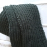 Herrenschal Strickschal in grau handgestrickt von Hobbyhaus