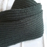 Herrenschal Strickschal in grau handgestrickt von Hobbyhaus