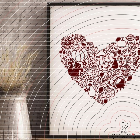 Herz Herbst Plotterdatei SVG DXF