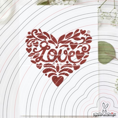 Herz Love Plotterdatei SVG DXF