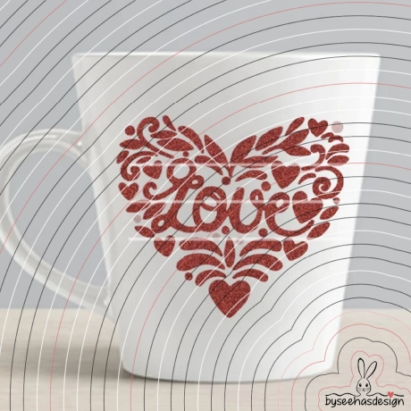 Herz Love Plotterdatei SVG DXF