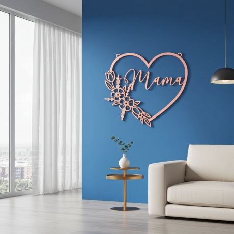 Herz Mama Blumenkranz aus PLA 