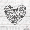 Herz mit Tauben Plotterdatei SVG DXF