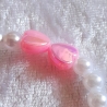 Kinder-Armband Schmuck elastisch Perlen gefädelt Rosa Herzen