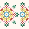 2x Stickdatei Satinstick Herzblumen stickdirwas