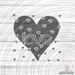 Herz Love Plotterdatei SVG DXF