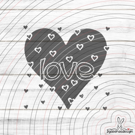 Herz Love Plotterdatei SVG DXF
