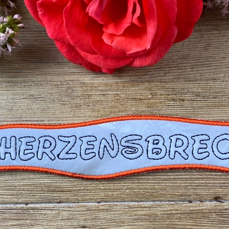 Stickdatei 3D-Anhänger HERZENSBRECHER, 3D-Stick, Lesezeichen