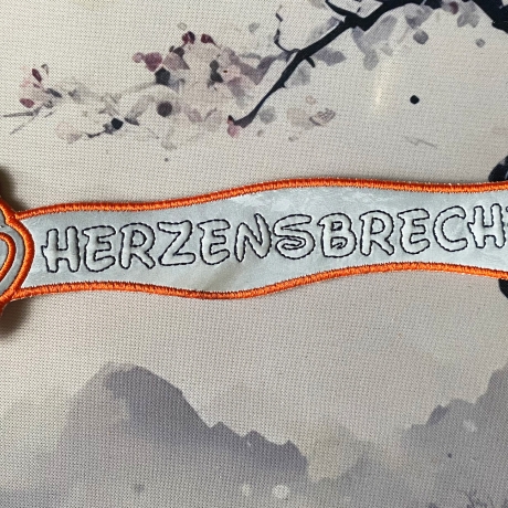 Stickdatei 3D-Anhänger HERZENSBRECHER, 3D-Stick, Lesezeichen