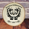 Willkommensschild,Vintage,Geschenkidee,Wohnaccessoires,Wanddeko 