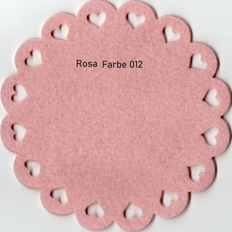 Untersetzer 13 cm Kunstfilz Bastelfilz 3 mm verschiedene Farben 