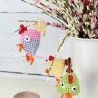 2er Set gehäkelte Hühner | Handgemachte Deko für Ostern