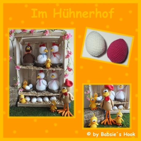 Häkelanleitung ♡ Auf dem Hühnerhof♡ 