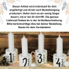 Adventskranz mit Kerzenhaltern & Holztablett | Weihnachten